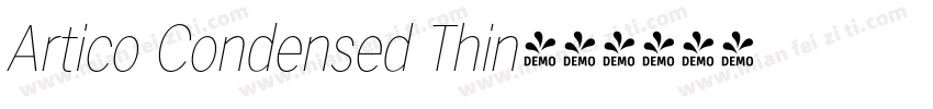 Artico Condensed Thin字体转换
